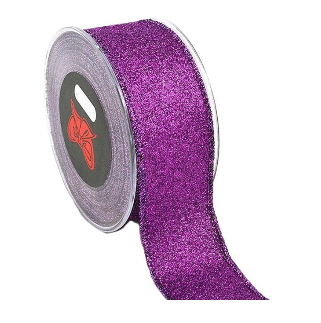 Ribbon 9mt, 43mm Metallic Sheen Purple *ETA Nov image 0